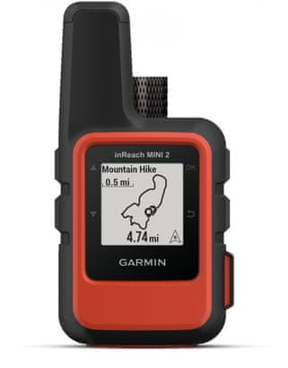 Turistická odolná GPS navigace satelitní komunikátor do terénu Garmin inReach Mini 2 GPS voděodolná, na kolo kvalitní navigace outdoor navigace výčeúčelová GPS navigace li-Ion dobíjecí baterie IPX7 odolnost odolná navigace monochromatický podsvícený displej profesioální navigace výdrž 40 dní výdrž 30 dní vojenská odolnost MIL-STD-810 technologie InReach Iridium GEOS IERCC SOS komunikace SOS tlačítko MapShare online sledování polohy sdílení polohy odlehlá oblast satelintní komunikátor výpravy odlehlá lokalita Rozhraní USB-C Funkce TracBack 1000 bodů