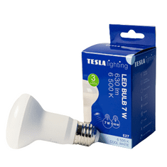 Tesla Lighting LED žárovka Reflektor R63, E27, 7W, 230V, 630lm, 25 000h, 6500K studená bílá, 180st