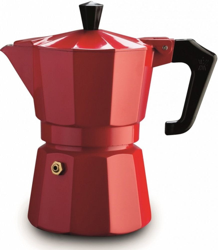 Pezzetti Italexpress konvice moka, 6 šálků, 300ml, červená