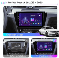 Junsun Autorádio Volkswagen Passat B8 2015-2020 s WIFI, GPS NAVIGACE, KAMERA, Android Autorádio VW Passat B8 2015-2020 s GPS navigací, WIFI, Bluetooth Handsfree, USB