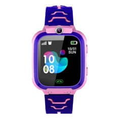 commshop Dětské chytré hodinky s GPS lokátorem - růžové