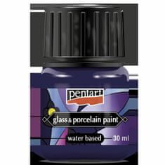 Pentart Barva na sklo a porcelán 30 ml purpurová, pe 21339