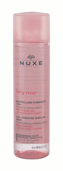 Nuxe 200ml very rose 3-in-1 hydrating, micelární voda