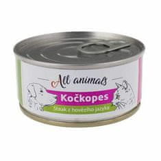 All Animals Konzerva kočkopes steak z hovězího jazyka