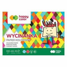 Happy Color Barevné papíry lesklé sada (100g/m2, 10 listů) a5