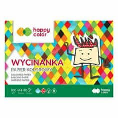 Happy Color Barevné papíry lesklé sada (100g/m2, 10 listů) a4