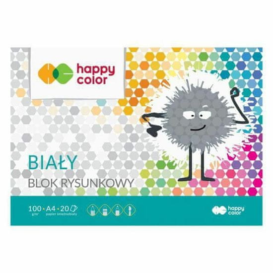 Happy Color Skicák na kreslení bílý (100g/m2, 20 listů) a4