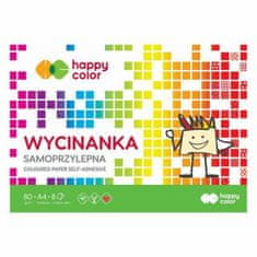 Happy Color Barevné papíry samolepicí (80g/m2, 8 listů) a4