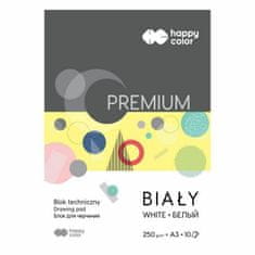 Happy Color Skicák technický premium bílý (220g/m2, 10listů) a3