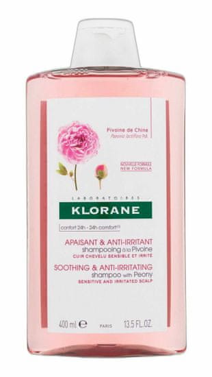 Klorane 400ml peony soothing & anti-irritating, šampon