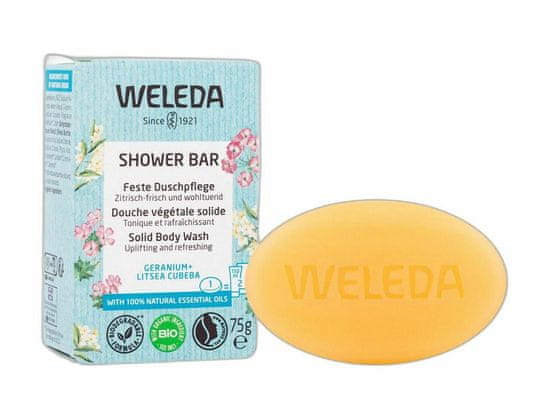 Weleda 75g shower bar geranium + litsea cubera, tuhé mýdlo