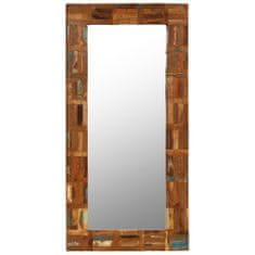 Greatstore Nástěnné zrcadlo masivní recyklované dřevo 60 x 120 cm