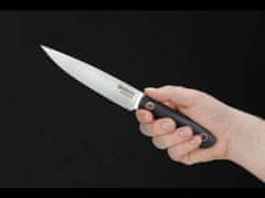 Böker Manufaktur 131265 Saga univerzální kuchyňský nůž 15,2 cm, černá, G10