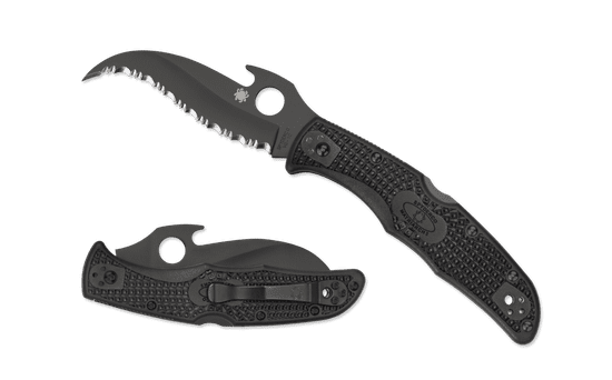 Spyderco C12SBBK2W Matriarch 2 Lightweight Black taktický nůž 9,1 cm, černá, FRN