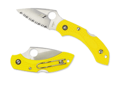 Spyderco C28SYL2 Dragonfly 2 Salt Lightweight Serrated kapesní nůž 5,7 cm, žlutá, FRN