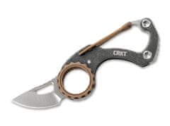 CRKT CR-9082 COMPANO Carabiner Silver kapesní nůž s karabinou 3,6 cm, stříbrná, bronzová