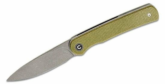 Civilight C20010B-B Stylum Front Flipper Olive kapesní nůž 7,5 cm, olivovo-zelená, Micarta