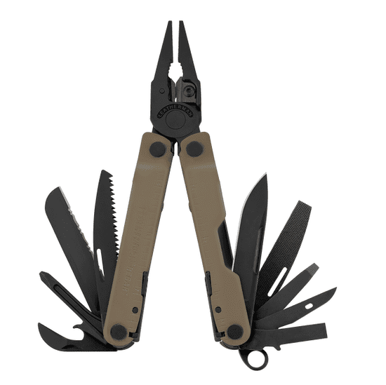 LEATHERMAN LTG832406 REBAR COYOTE TAN multifunkční nástroj 17 funkcí, černá, hnědá