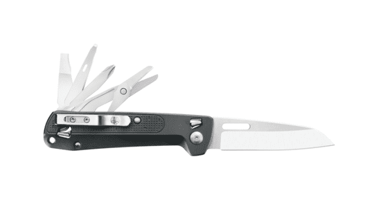 LEATHERMAN LTG832666 FREE K4 multifunkční nůž 8,4cm, 9 funkcí, černá