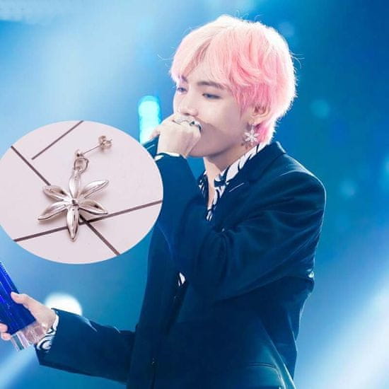 KPOP2EU BTS V Náušnice Květinky - Typ Piercingu