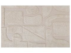 Beliani Bavlněný koberec 140 x 200 cm béžový DIYADIN
