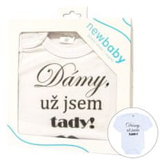 NEW BABY Body s potiskem New Baby Dámy, už jsem tady! - dárkové balení 50