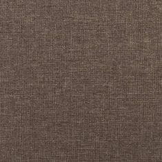 Greatstore Masážní polohovací křeslo taupe textil