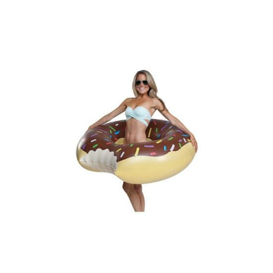 commshop Nafukovací kruh Donut - hnědý (120cm)