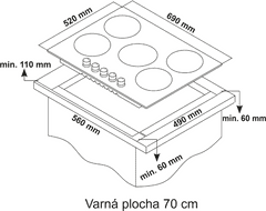 Kluge DESKA PLYNOVÁ KPG7020BG + 4 roky záruka po registraci