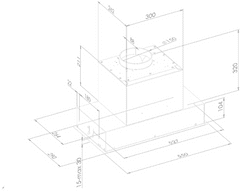 Ciarko Design Odsavač vestavný do skříňky MINIMAL 7 (55) (CDM7Z60C) + 4 roky záruka po registraci