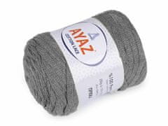 Kraftika 1ks (1130) šedá bavlněná pletací příze cotton lace 250 g