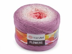 Kraftika 1ks (305) starorůžová pletací příze flowers 250 g