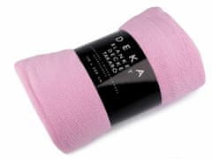 Kraftika 1ks růžová dětská deka mikroflanel jednobarevná 150x200 cm,