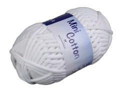 Kraftika 1ks bílá příze pletací mini cotton 250 g, silné ostatní