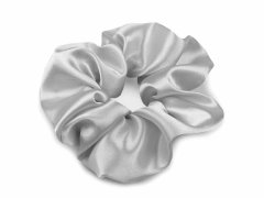 Kraftika 1pc dove grey satin scrunchie hair tie