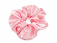 Kraftika 1pc pink middle satin scrunchie hair tie