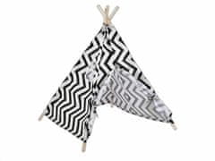 Kraftika 1ks bílá chevron stan dětský teepee 80x80x95 cm