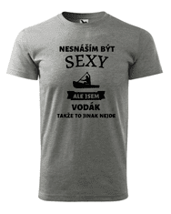 Fenomeno Pánské tričko Sexy vodák - šedé Velikost: S