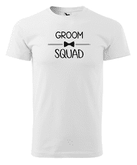 Fenomeno Pánské tričko Groom squad - bílé Velikost: 4XL