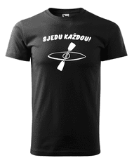 Fenomeno Pánské tričko Sjedu každou - černé Velikost: XL