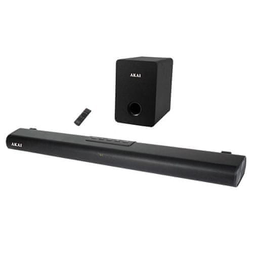 Akai Soundbar , ASB-7WSW, Bluetooth, AUX vstup, USB slot, 140 W