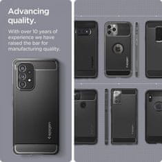 Spigen Rugged Armor silikonové pouzdro na Samsung Galaxy A53 5G Matte black