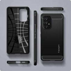 Spigen Rugged Armor silikonové pouzdro na Samsung Galaxy A53 5G Matte black