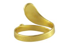 Kraftika Spirálový pozlacený prsten, nastavitelná velikost