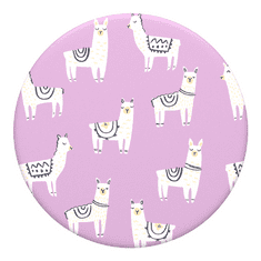 PopSockets PopTop Gen.2, Lotsa Llama, lamy na růžovém podkladu, výměnný vršek