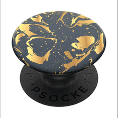 PopSockets PopTop Gen.2, Gilded Swirl, zlatá spirála na černém pozadí, výměnný vršek