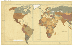 Hama album memo WORLD MAP 10x15/200, popisové štítky