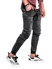 OMBRE Pánské riflové jogger kalhoty P551 - černá - M