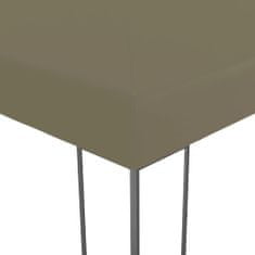 Greatstore Zahradní altán se světelnými řetězy 3 x 3 m taupe 180 g/m2