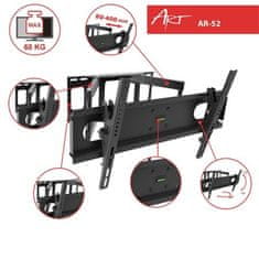 ART Otočný-sklopný držák "AR-52" na TV 30" až 70"